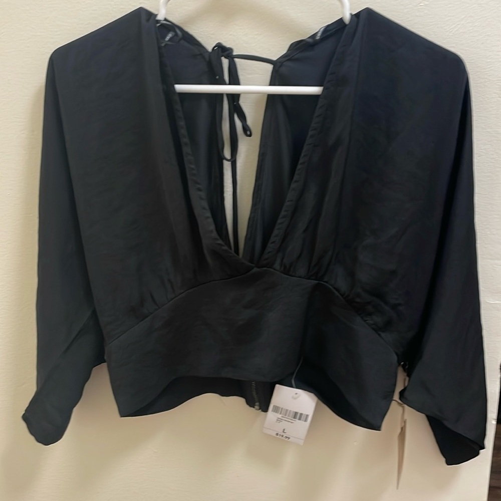 Black sexy blouse